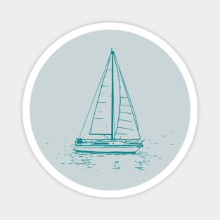 Sailing Gift For Sailors and Skippers Magnet